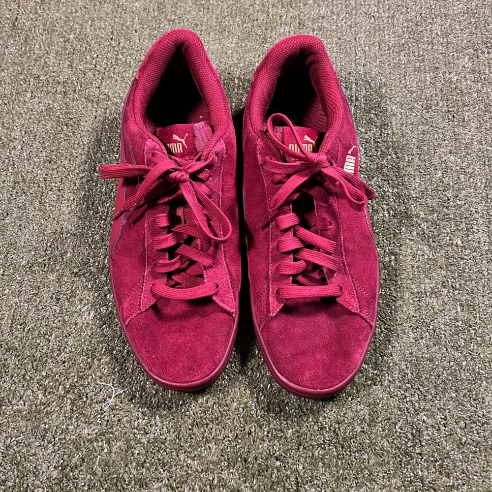 Puma Burgundy Sued Men's Sneakers